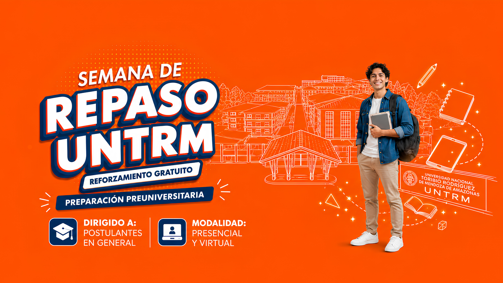 Banner principal Semana de Repaso UNTRM Academia Faraday